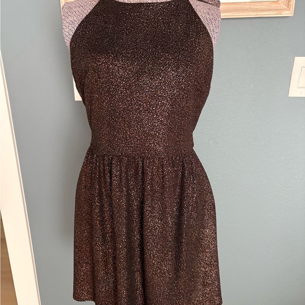 Candie's Sparkling Black Mini Dress